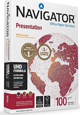 Navigator Papier ksero Presentation A3 100g 500 arkuszy pp 4520221 (5602024104853) papīrs