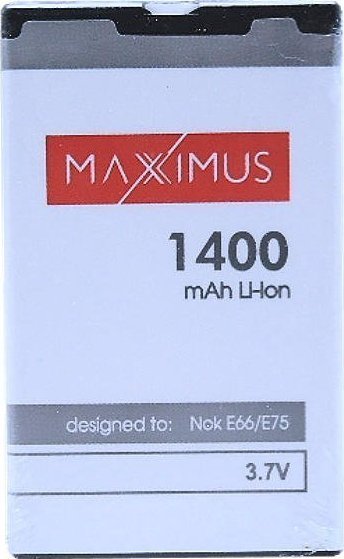 Bateria BAT MAXXIMUS NOKIA E66 1400mAh Li-ion BL-4U 9106514 (5901313083825) akumulators, baterija mobilajam telefonam