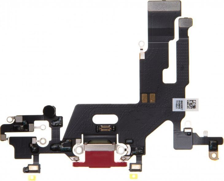 GLOSNIK FLEX CABLE ZLACZE LADOWANIA IPHONE 11 CZERWONY standard 8596311104459 (8596311104459) aksesuārs mobilajiem telefoniem