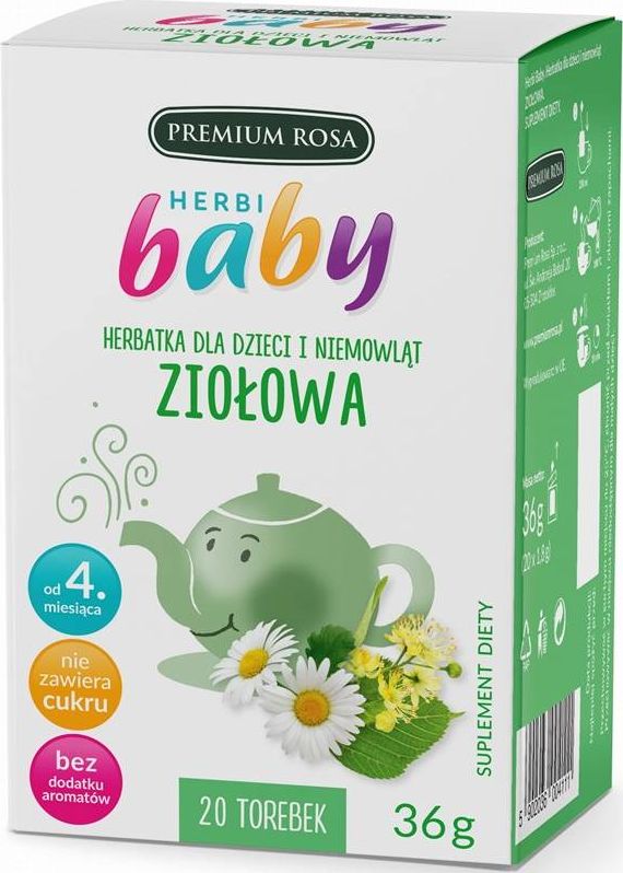 Premium Rosa Herbatka dla dzieci i niemowlat Ziolowa 20 torebek 5902036004111 (5902036004111) piederumi kafijas automātiem