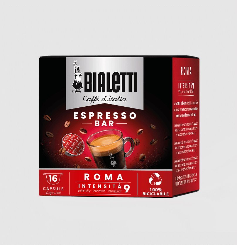 ROMA capsules for BIALETTI CAFF D'ITALIA - 16 capsules piederumi kafijas automātiem