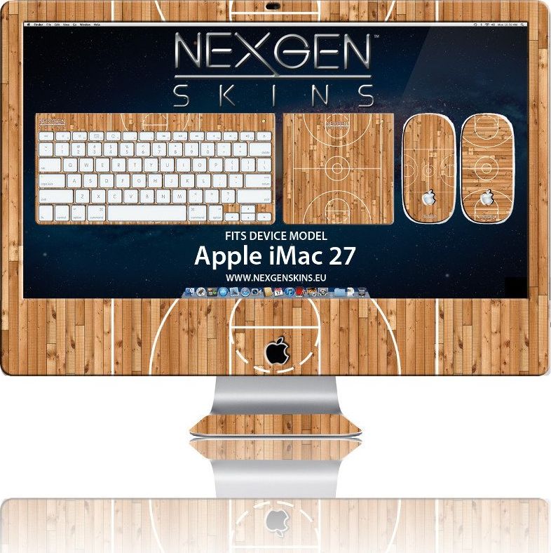 Nexgen Skins Zestaw skorek na obudowe z efektem 3D iMac 27 (Hardwood Classic 3D) 33243-uniw (758524873999) aksesuārs datorkorpusiem