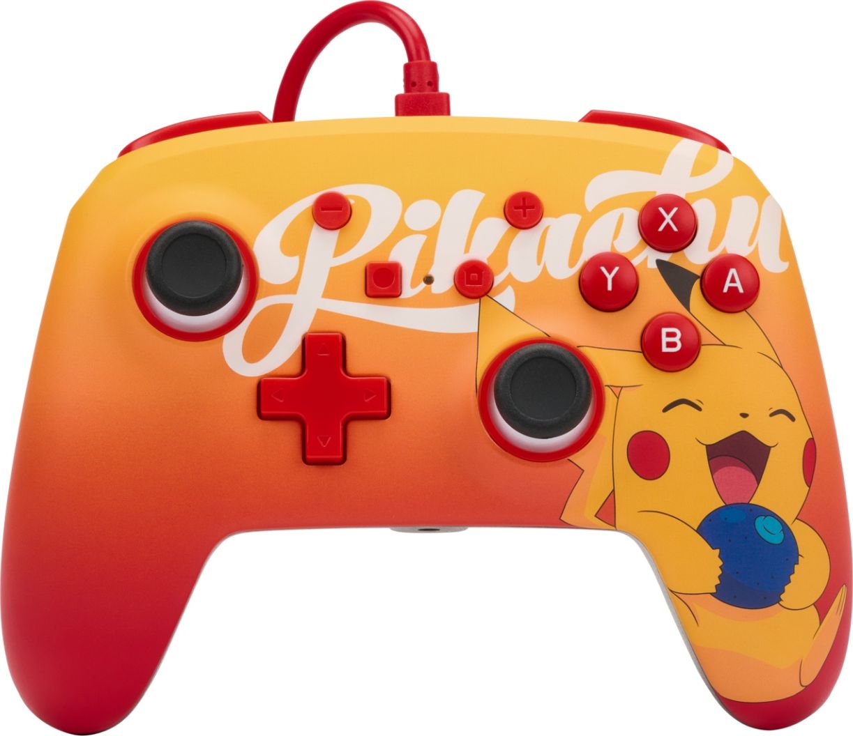 PowerA Controller fur Nintendo Switch (kabelgebunden, Pikachu Oran Berry, offiziell lizenziert) spēļu konsoles gampad