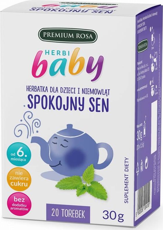 Premium Rosa Herbatka dla dzieci i niemowlat Spokojny Sen 20 torebek 5902036004159 (5902036004159) piederumi kafijas automātiem
