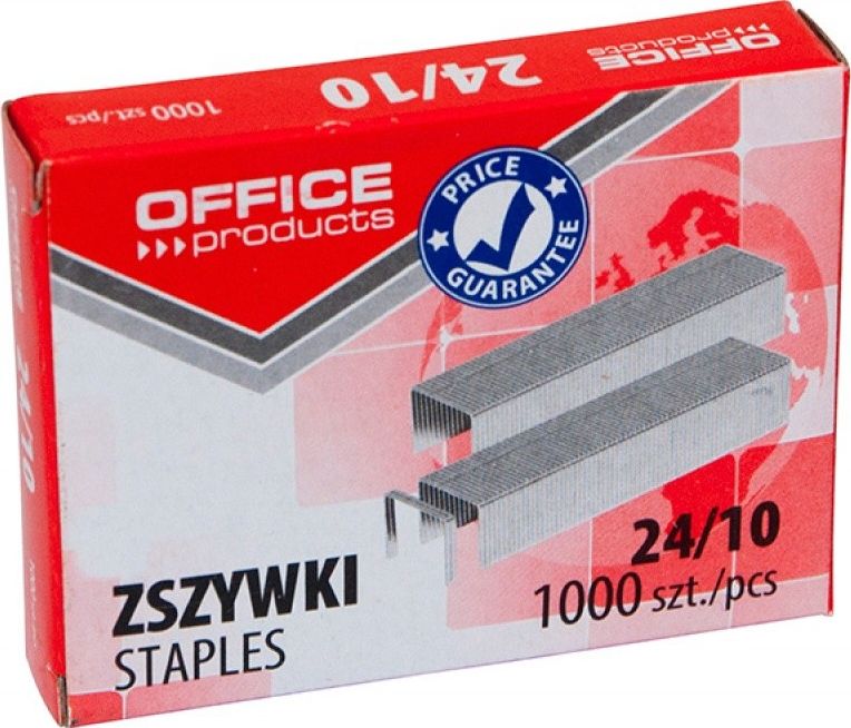 Office Products Zszywki 24/10 1000 sztuk 18072439-19 (5901503685211) biroja tehnikas aksesuāri