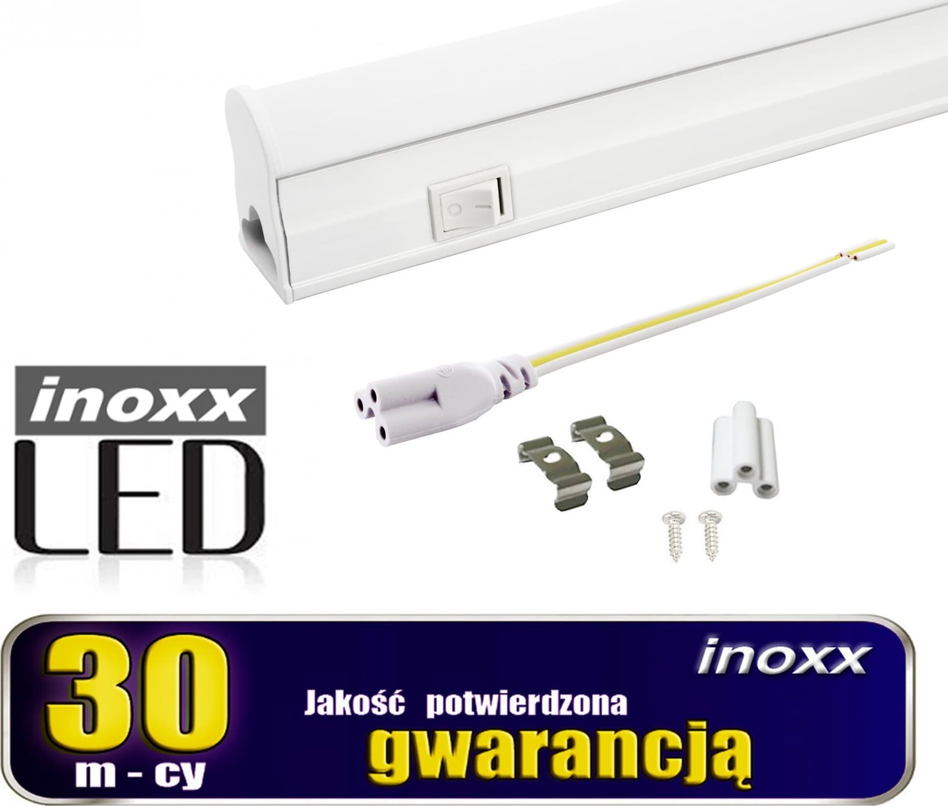 Nvox T5 LED linear fluorescent lamp 90cm 14w on/off warm 3000k surface-mounted lamp integrated with the fixture apgaismes ķermenis