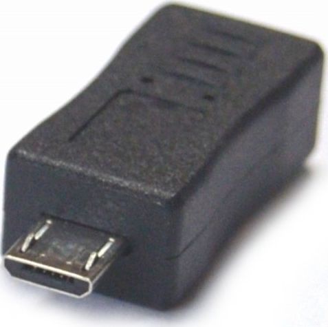 USB adapter microUSB - miniUSB Black (7608)