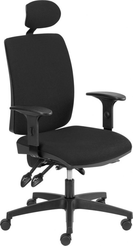 Krzeslo biurowe Office Products Kefalonia Czarne 23023641-05 (5901503617472) datorkrēsls, spēļukrēsls