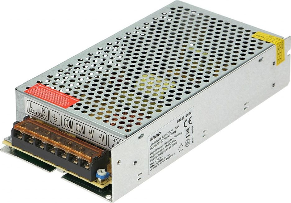 Orno Server Power Supply Open Frame Power Supply 12VDC 200W, IP20 Barošanas bloks, PSU