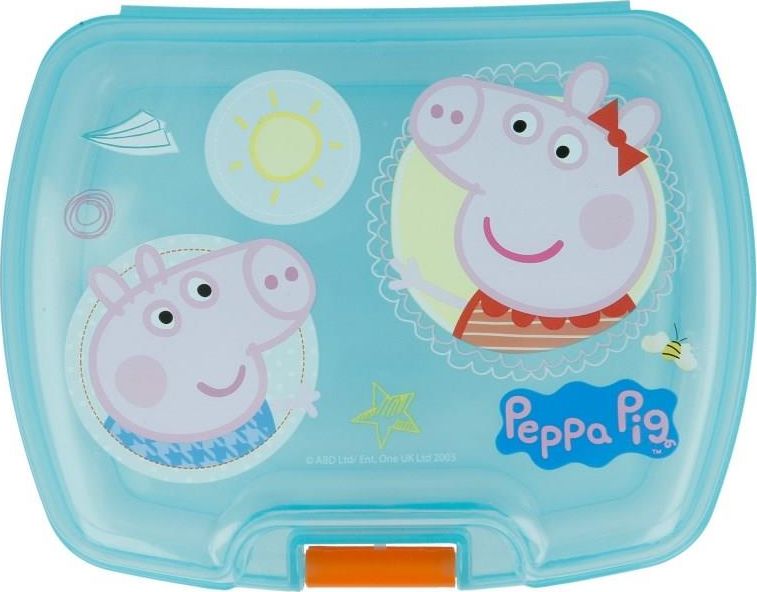 Peppa Pig Peppa Pig - Single Sandwich Box uniwersalny 68148-uniw (8412497139279) Pārtikas uzglabāšanas piederumi