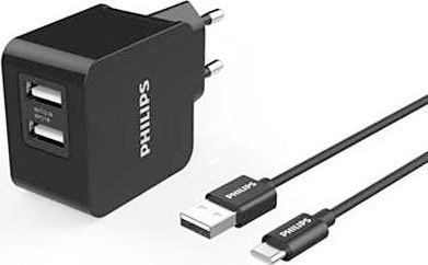 Ladowarka Philips DLP2307 2x USB-A 3 A (28689) 28689 (6959033844119) iekārtas lādētājs