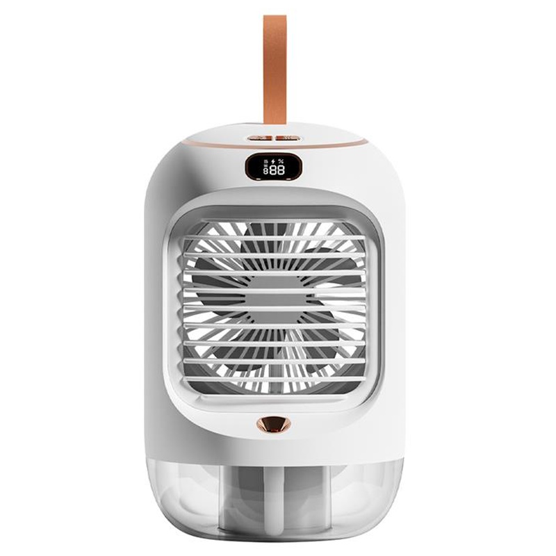 XO MF76 2in1 Porativs gaisa ventilators mitrinatajs prieks Iekstelpu un Artelpu terases 280ml iebuvetu akumulaoru (13x21cm) 6920680830 Klimata iekārta