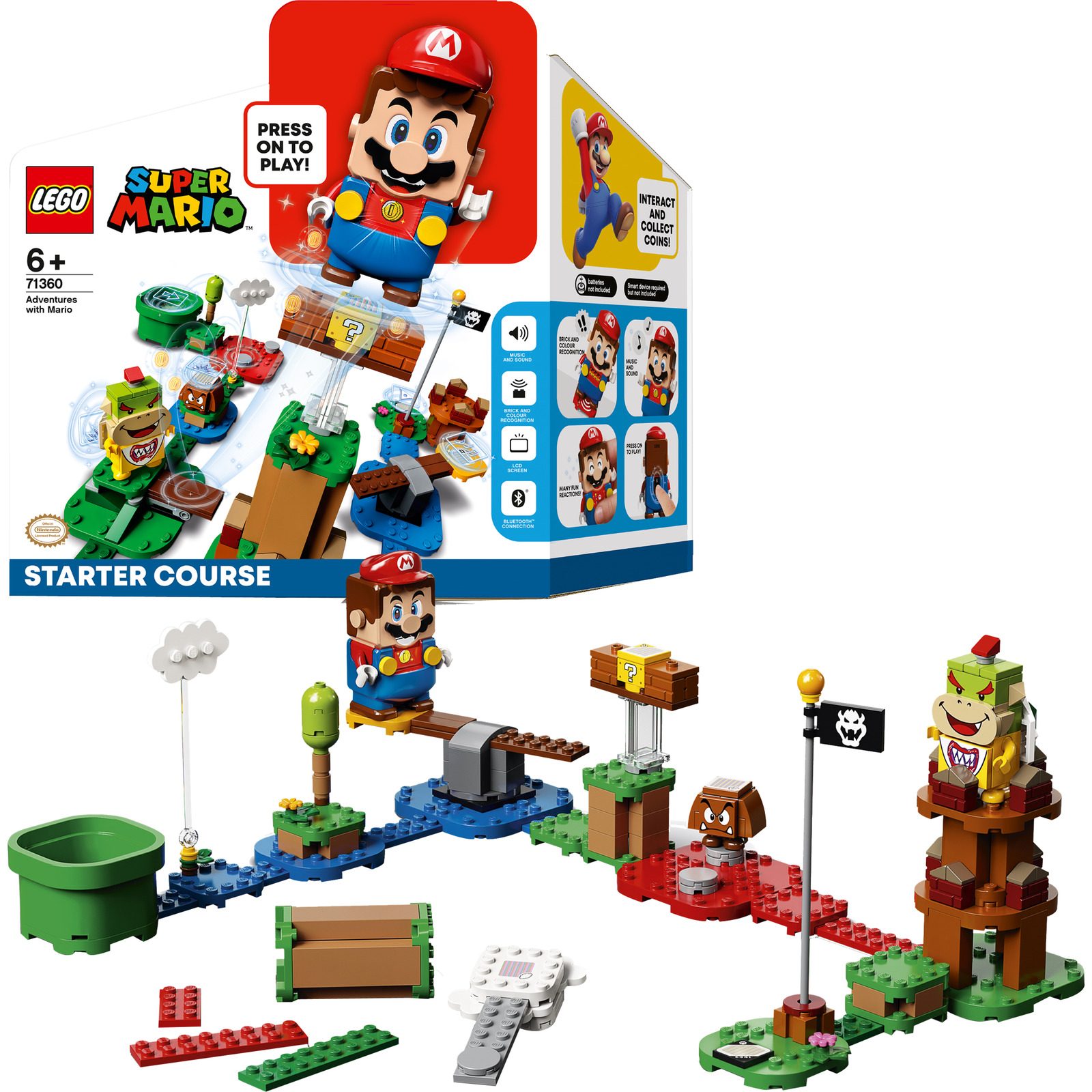 LEGO SUPER MARIO 71360 ADVENTURES WITH MARIO - STARTER COURSE LEGO konstruktors