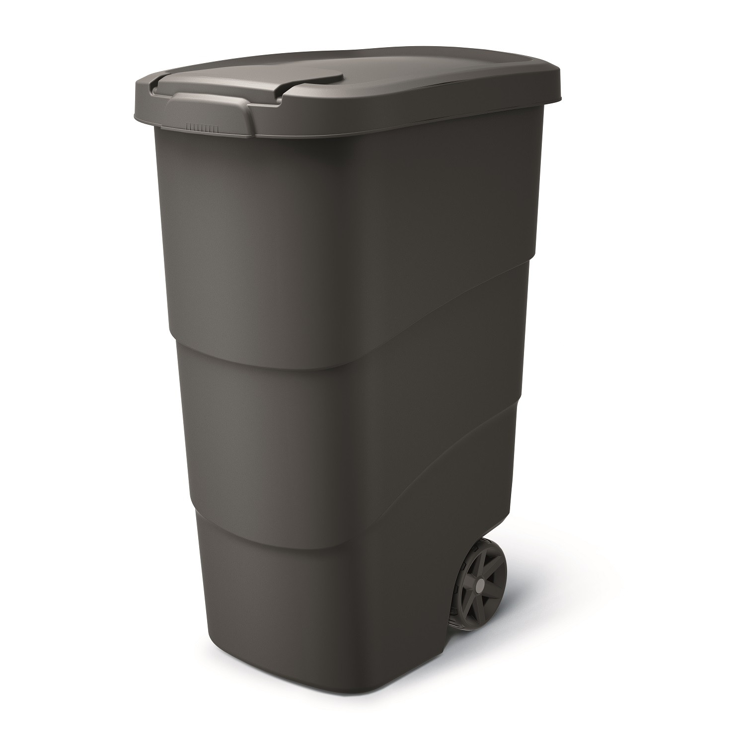 KEDEN WHEELER WASTE BIN 90 L - BLACK RECYCLED* atkritumu tvertne