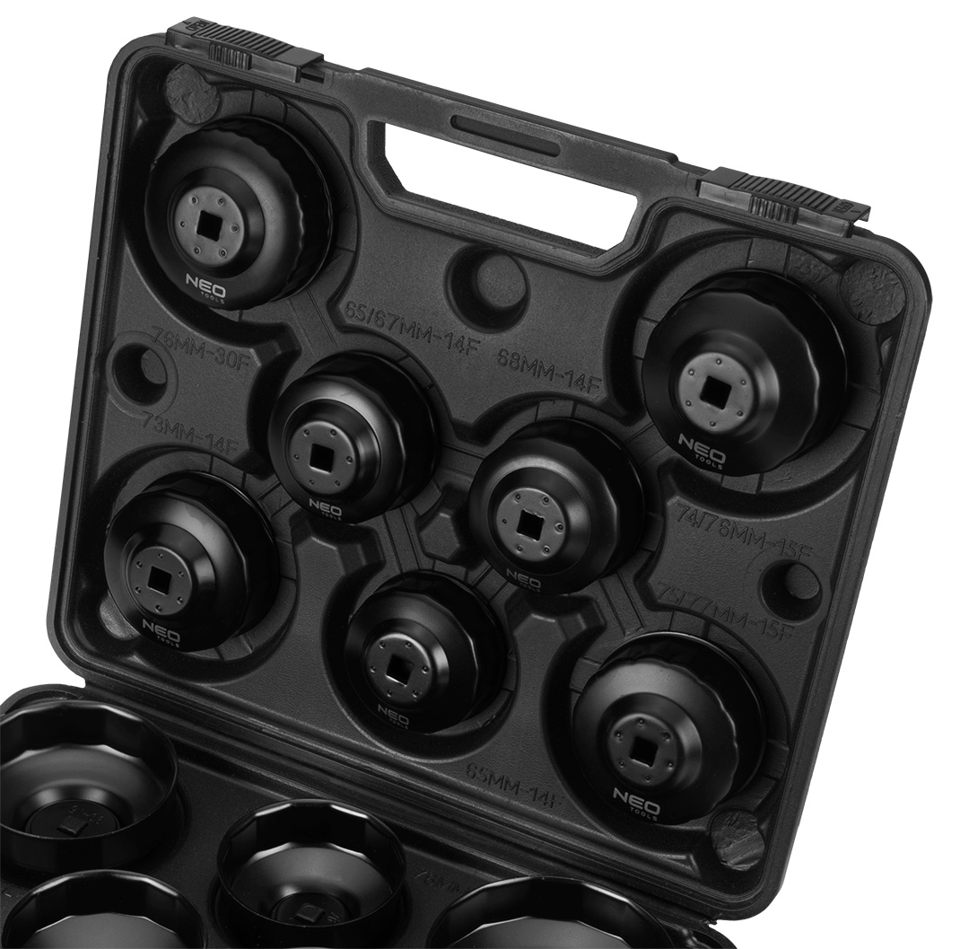 Oil filter socket wrenches - set of 16 pcs.