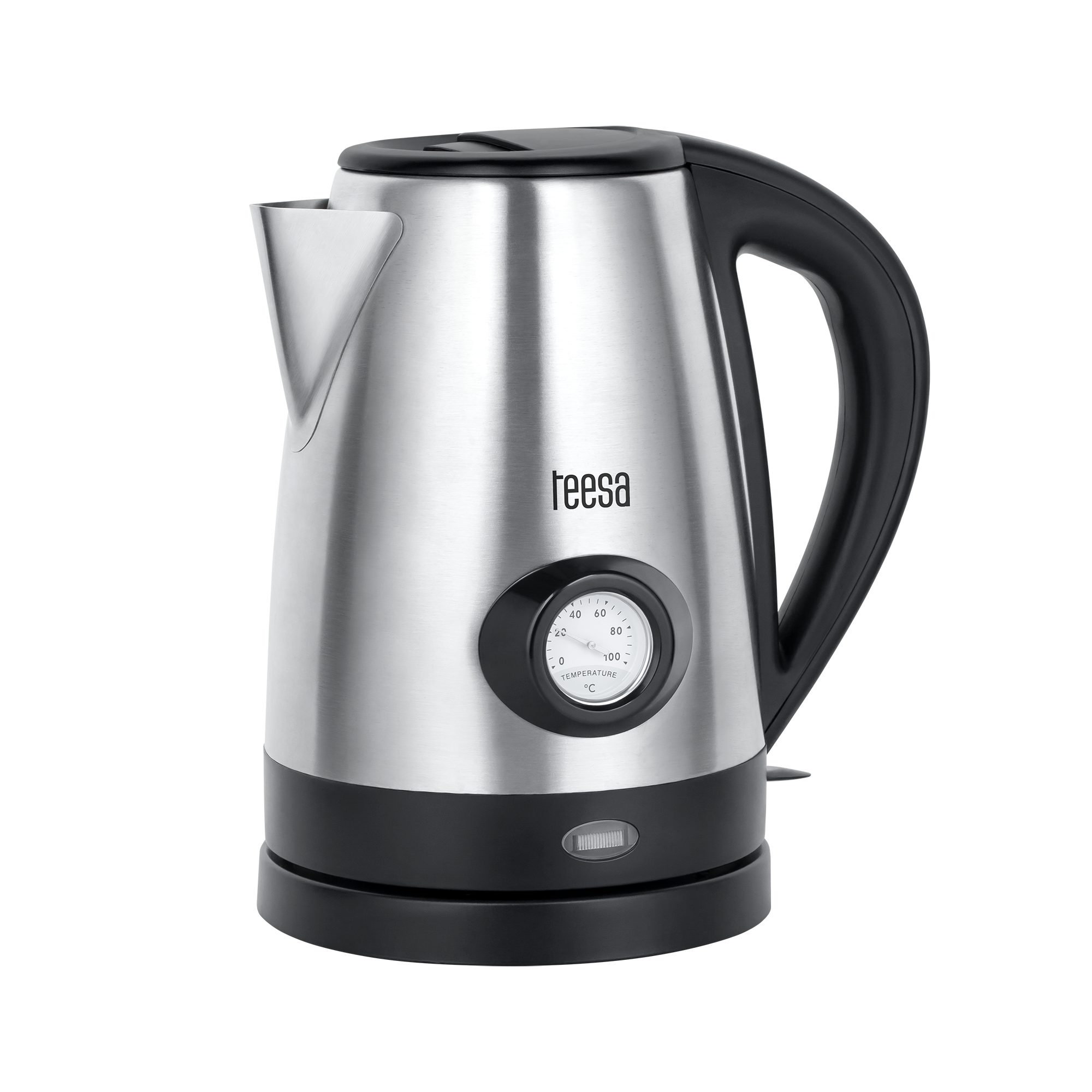 Electric kettle with water temperature indicator, TEESA, stainless steel, 2200W, 1,7L Elektriskā Tējkanna