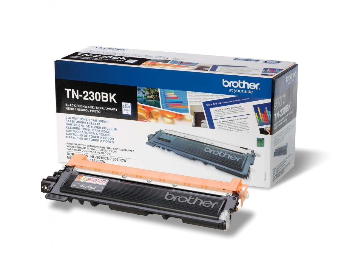 Brother TN 230BK black | 2200 pgs | HL 3040CN/3070CW/ DCP 9010CN/MFC9120CN toneris