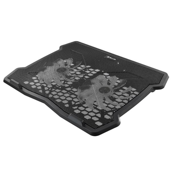 Tellur Cooling pad Basic 15.6, 2 fans, black portatīvā datora dzesētājs, paliknis