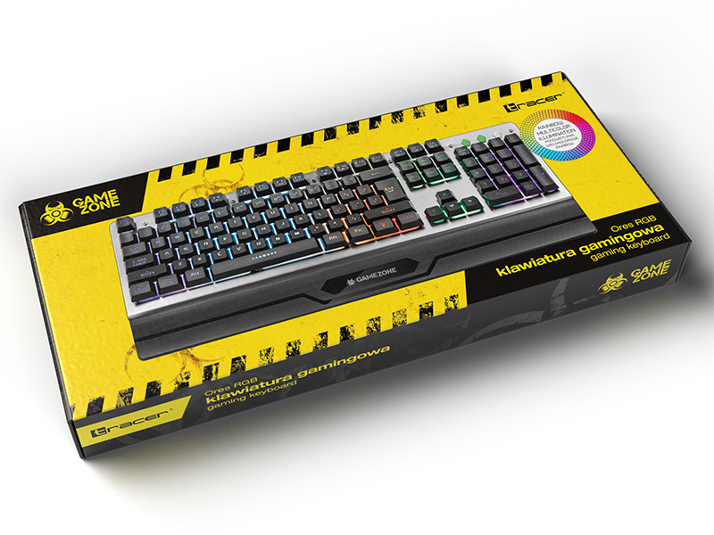 TRACER GAMEZONE ORES RGB keyboard klaviatūra