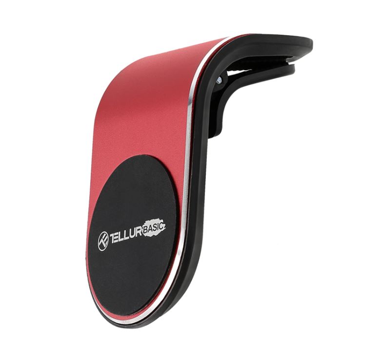 Tellur Basic Car Phone Holder Magnetic MCM7, Air Vent Mount red 5949120002134 Mobilo telefonu turētāji