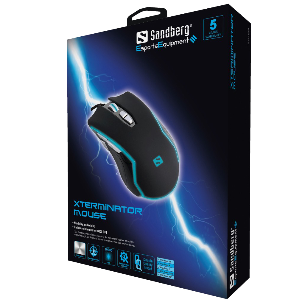 Sandberg Xterminator Mouse   5705730640087 Datora pele