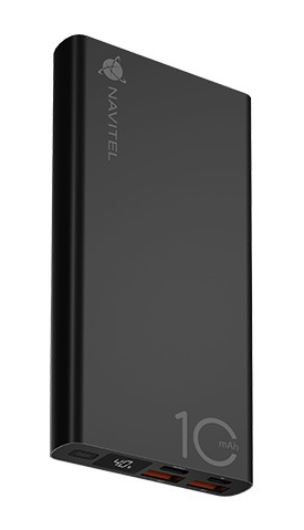 Navitel Portable Charger PWR10 AL BLACK USB-A, USB-C Lithium-ion iekārtas lādētājs