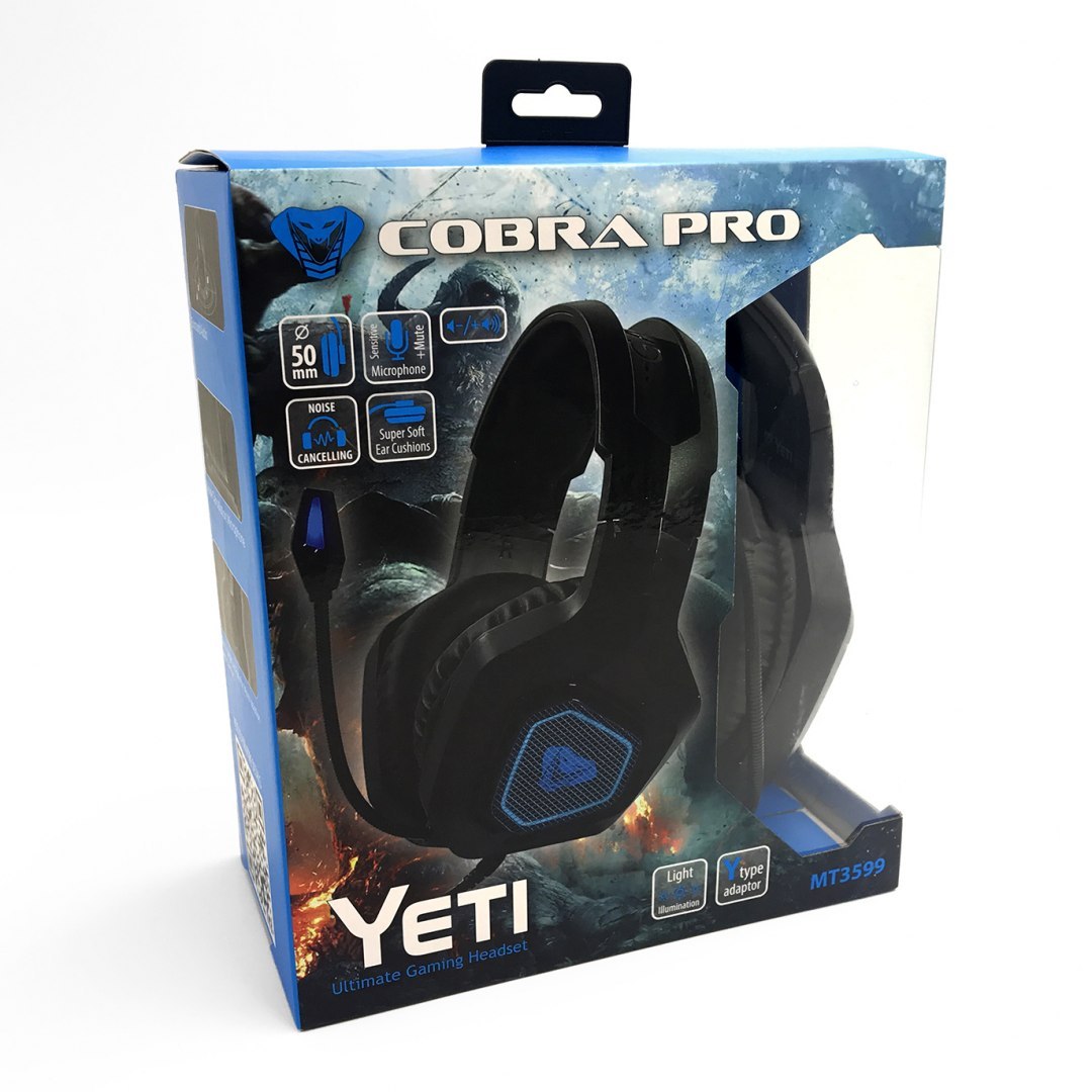 MEDIA-TECH GAMING HEADPHONES COBRA PRO Yeti MT3599 austiņas