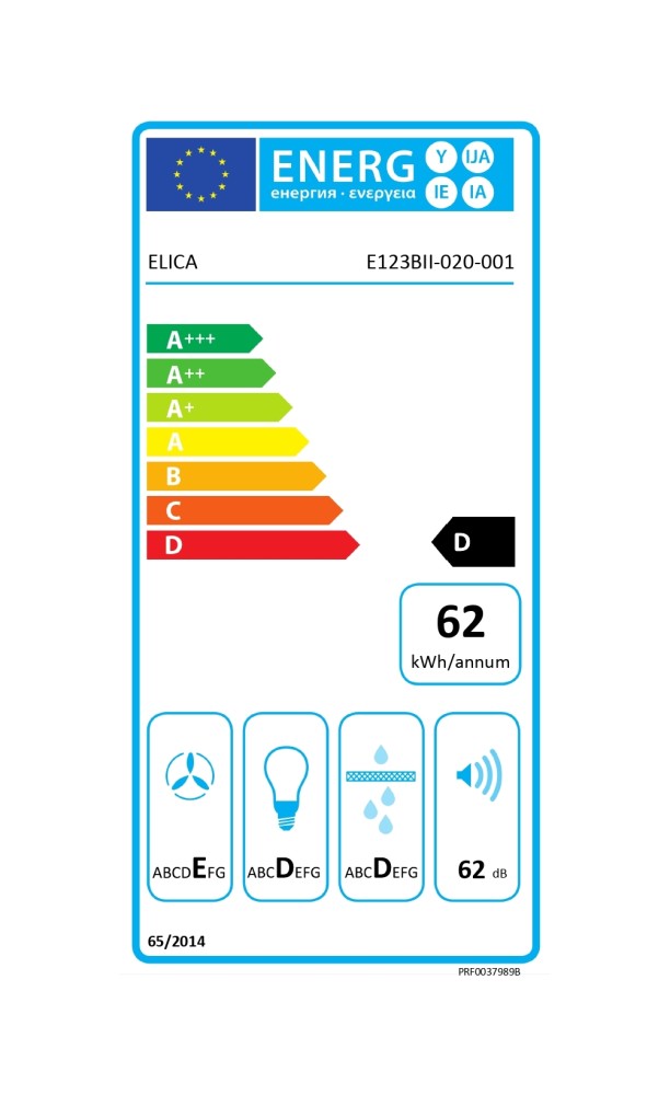 Elica ELITE 14 LUX GRIX/​A/​60 Tvaika nosūcējs