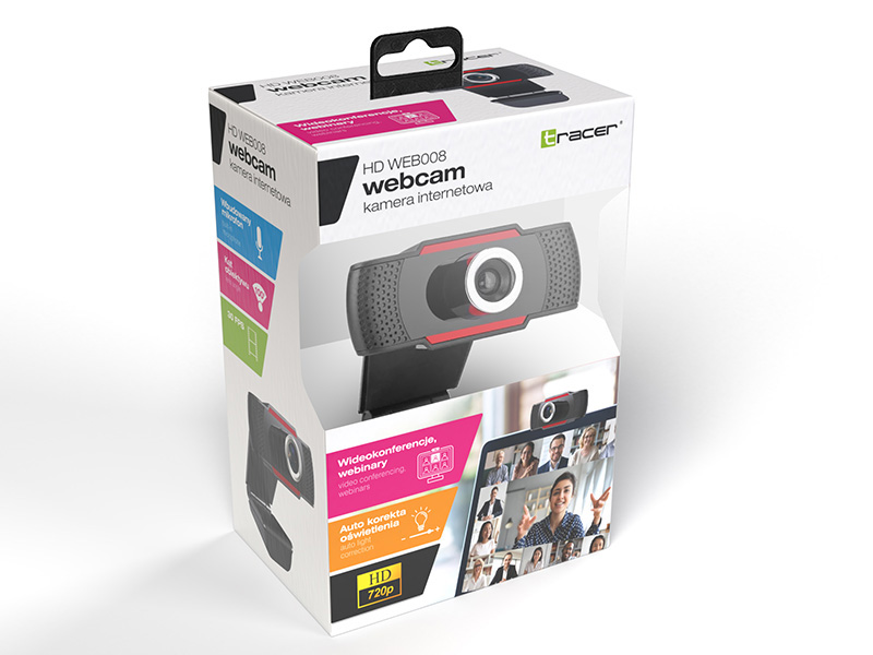 Tracer HD WEB008 webcam 1280x720p USB 2.0 Black web kamera