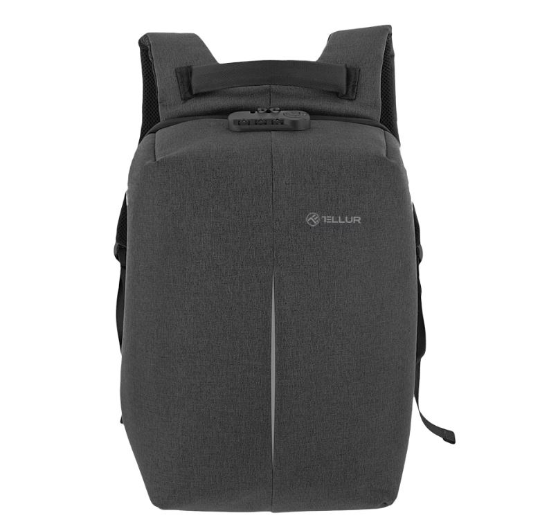 Tellur 15.6 Notebook Backpack Antitheft V2, USB port, black portatīvo datoru soma, apvalks