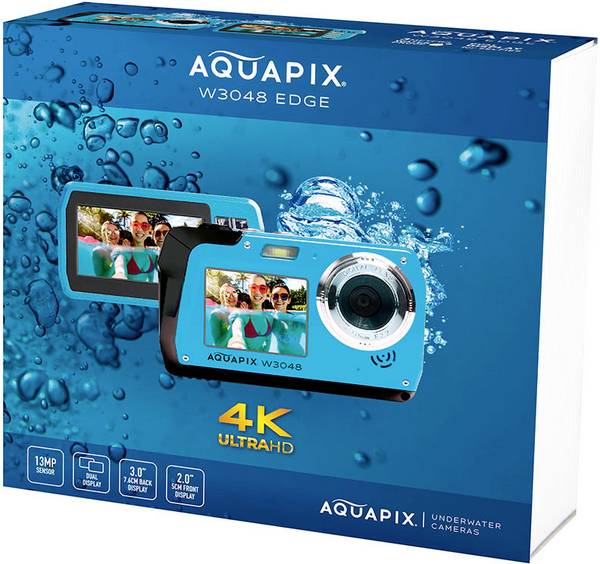 Easypix Aquapix W3048-I Iceblue Edge 10075 4260041686090 10075 (4260041686090) Digitālā kamera