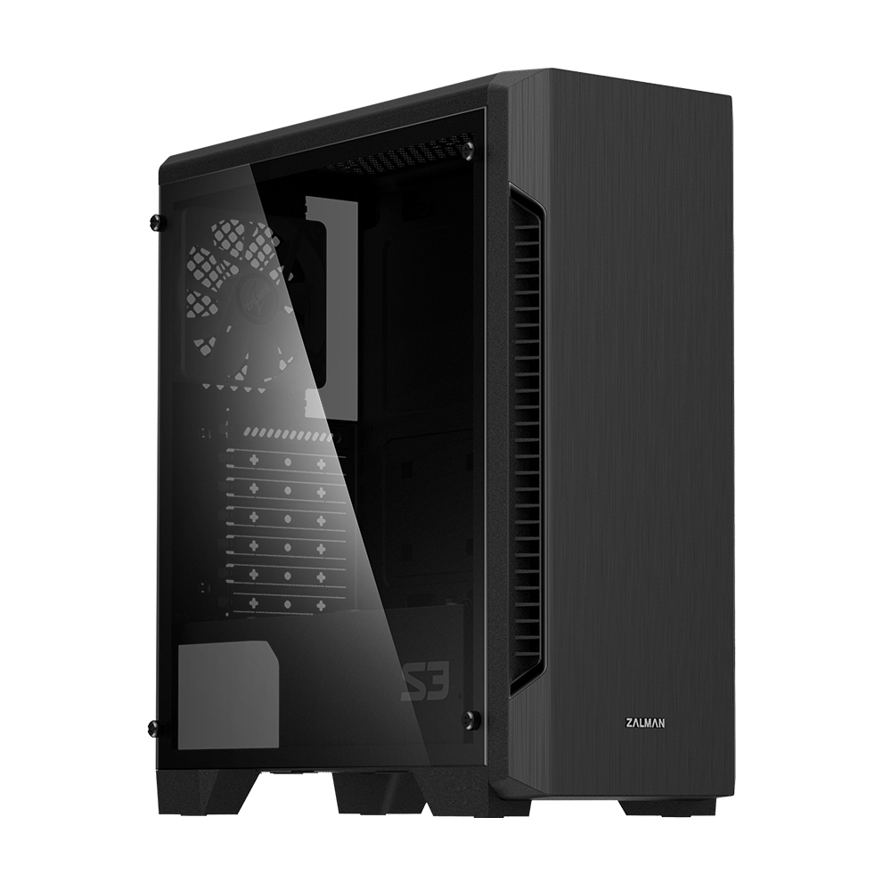 Zalman S3 TG computer case Midi Tower Black Datora korpuss