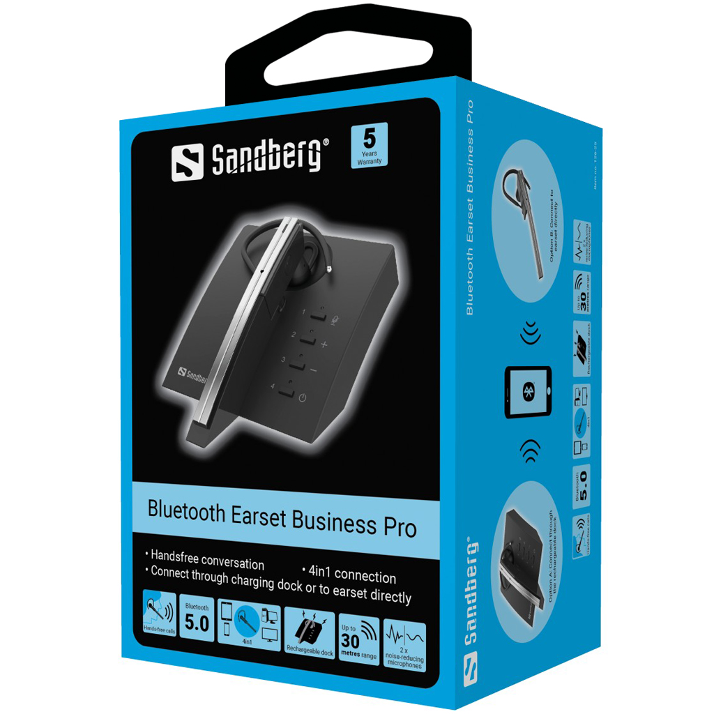 SANDBERG Bluetooth Earset Business Pro austiņas