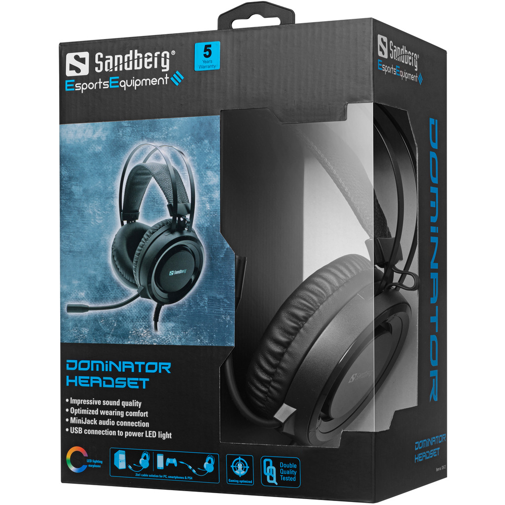 SANDBERG Dominator Headset austiņas