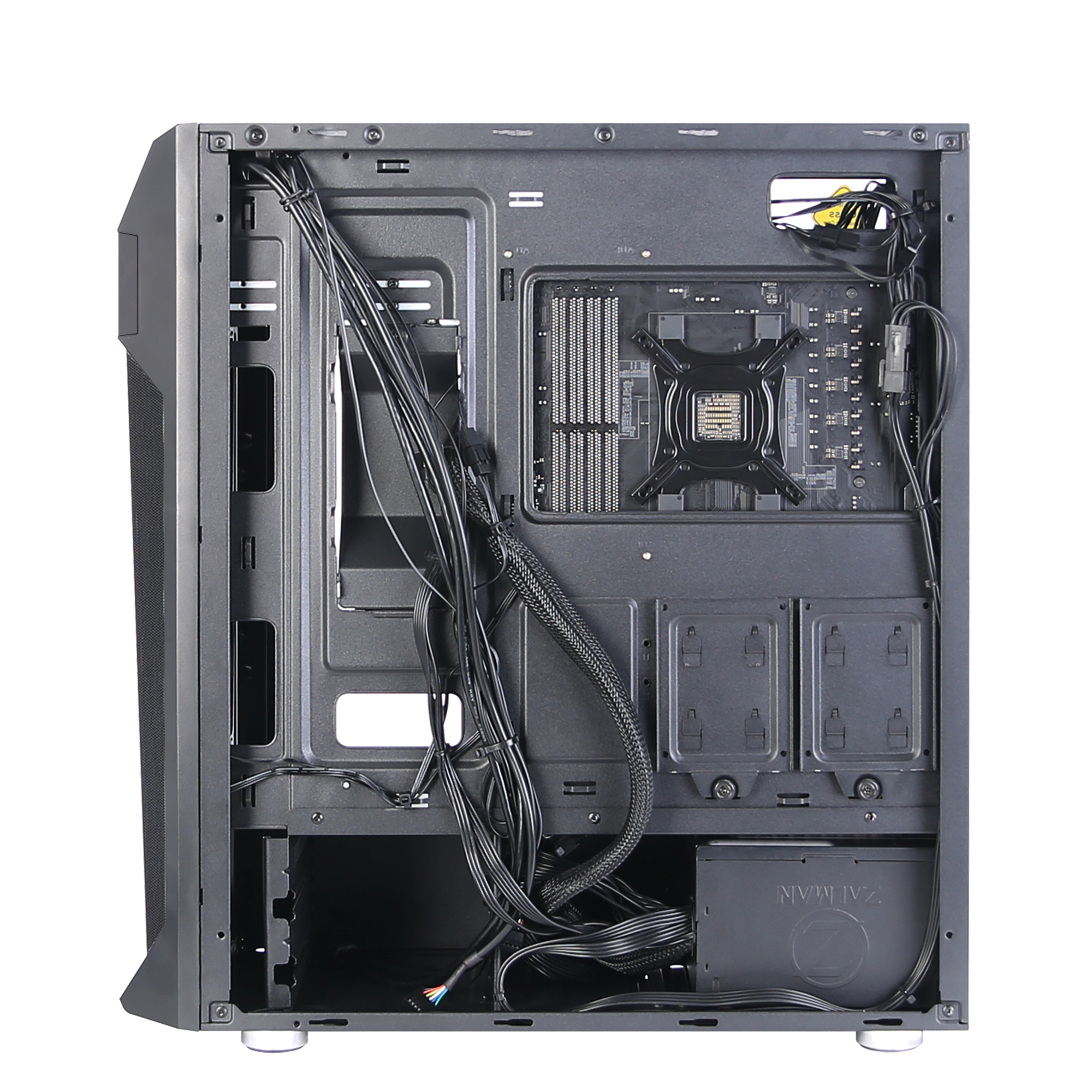 PC case Z1 Plus ATX Mid Tower fan x3 ODD Datora korpuss