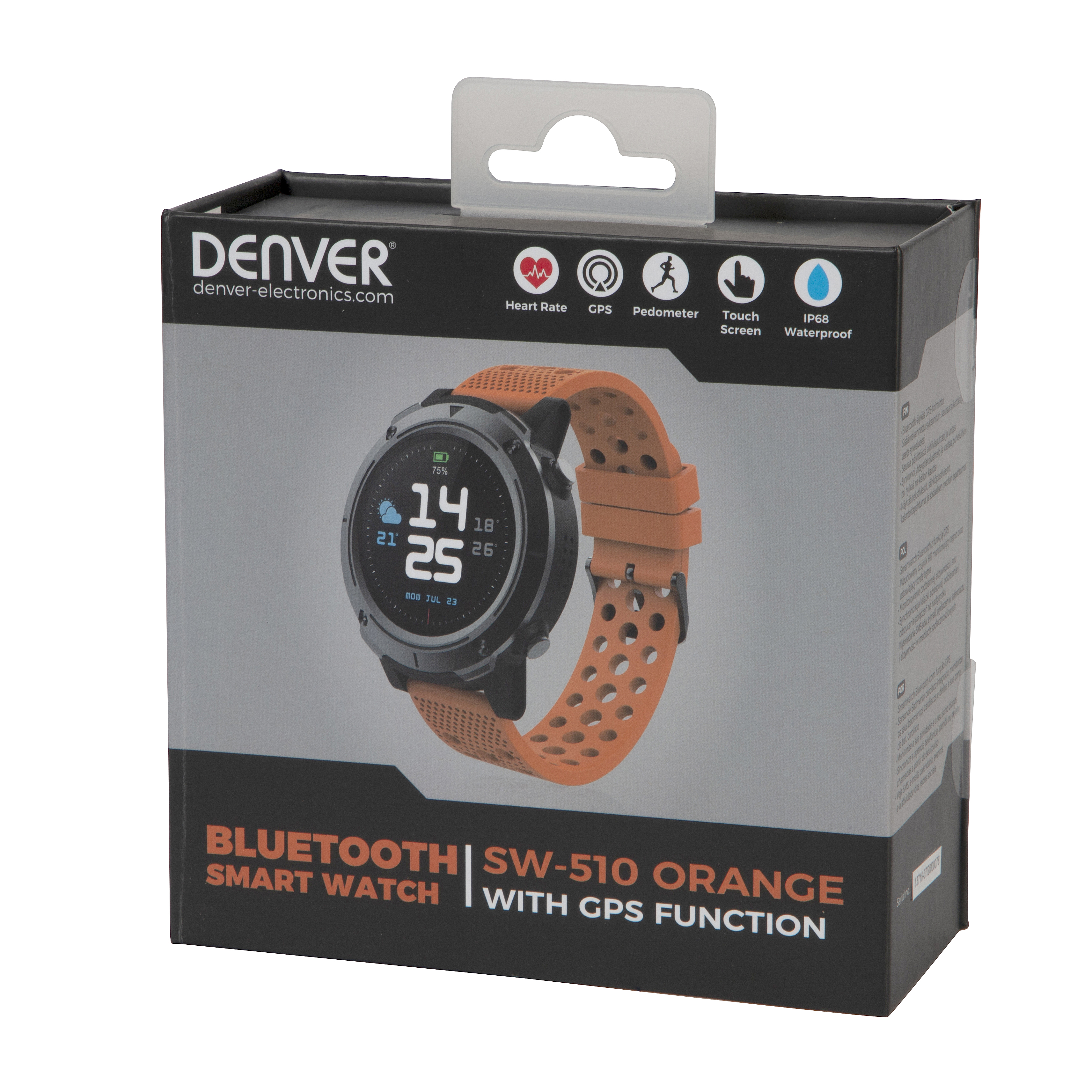 Denver SW-510 orange Viedais pulkstenis, smartwatch