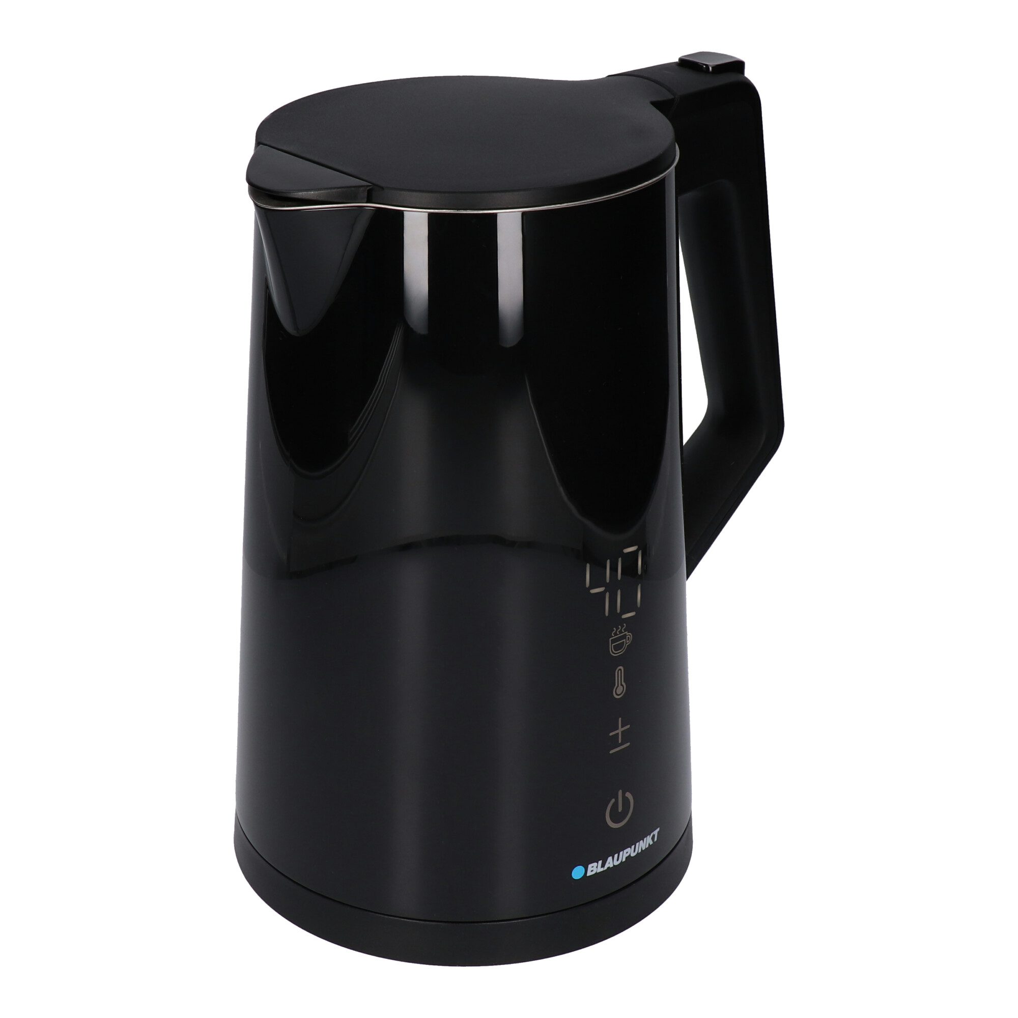 Blaupunkt EKD601 electric kettle with display, 1.7 l, 2200 W, black Elektriskā Tējkanna