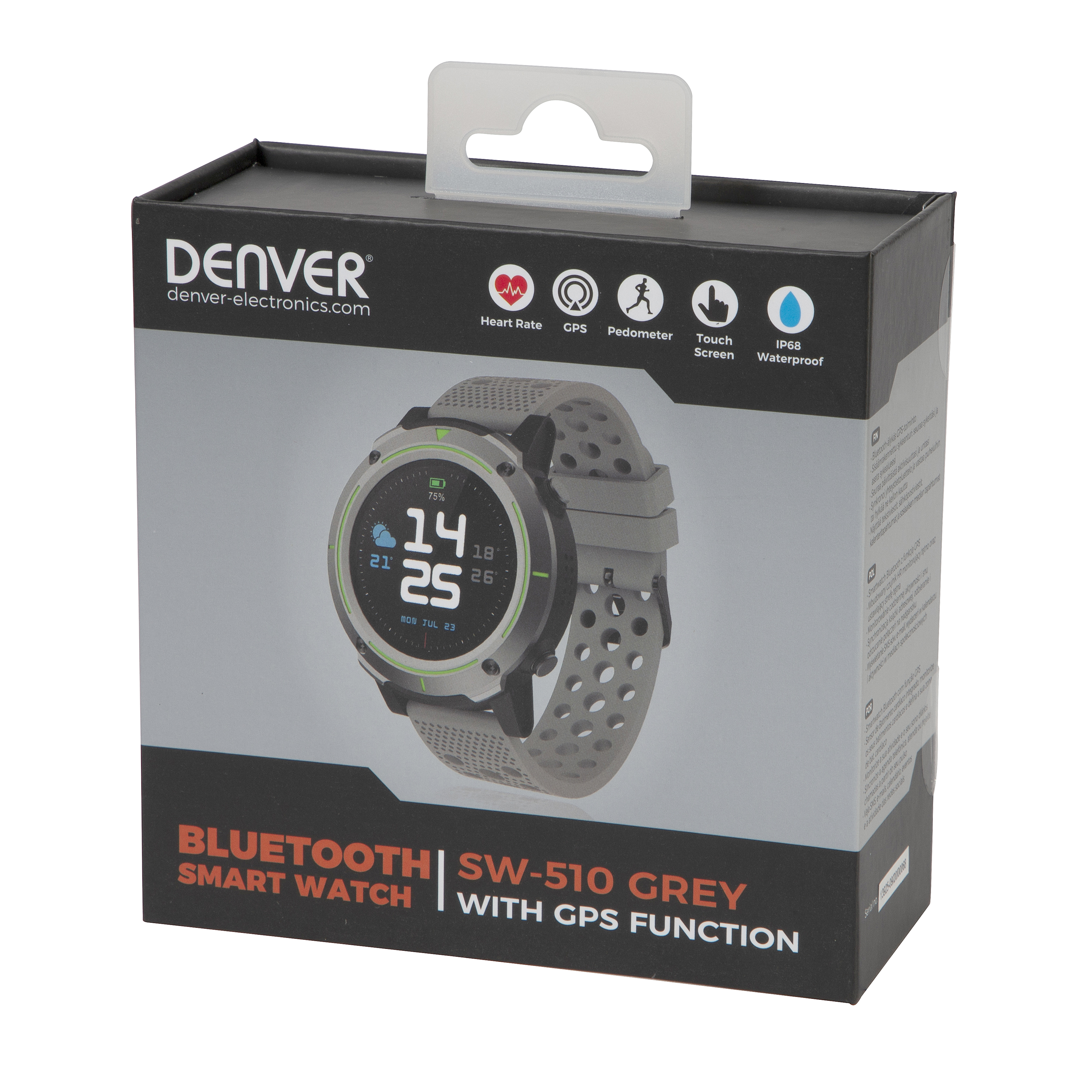 Denver SW-510 grey Viedais pulkstenis, smartwatch