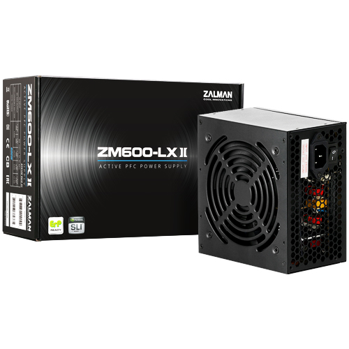 ZALMAN ZM600-LXII 600W Active PFC EU Barošanas bloks, PSU