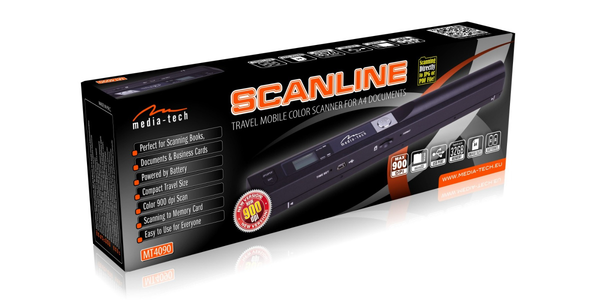 SCANLINE - Hi operated, color line scanner for A4 and smaller documents skeneris