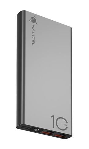 Navitel Portable Charger PWR10 AL SILVER USB-A, USB-C Lithium-ion iekārtas lādētājs