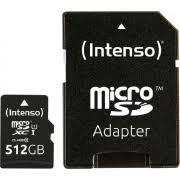 Intenso microSDXC Cards    512GB Class 10 UHS-I Premium atmiņas karte