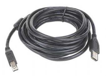 Gembird USB 2.0 A- B 4.5m cable black color USB kabelis