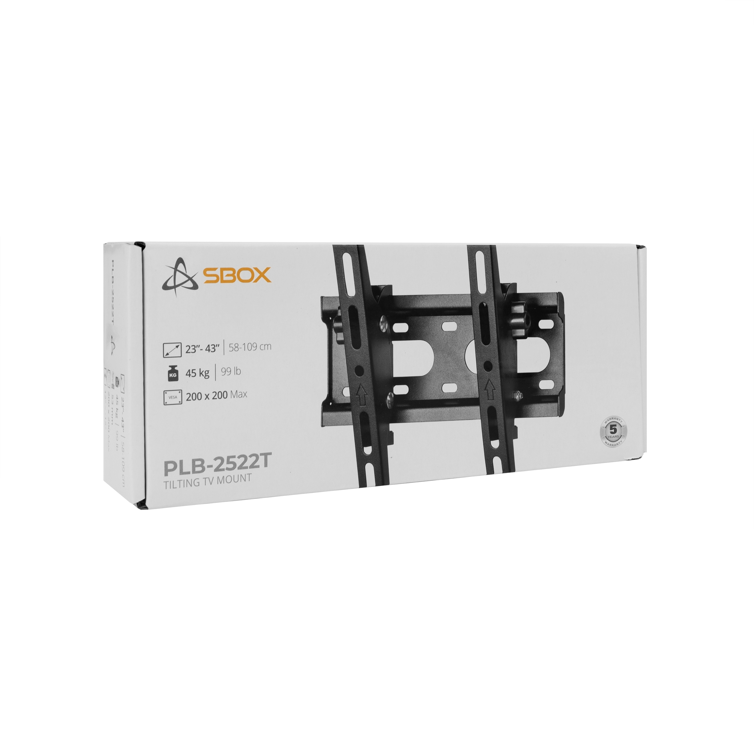 Sbox PLB-2522T-2 (23-43/45kg/200x200) 3858894503957 TV stiprinājums