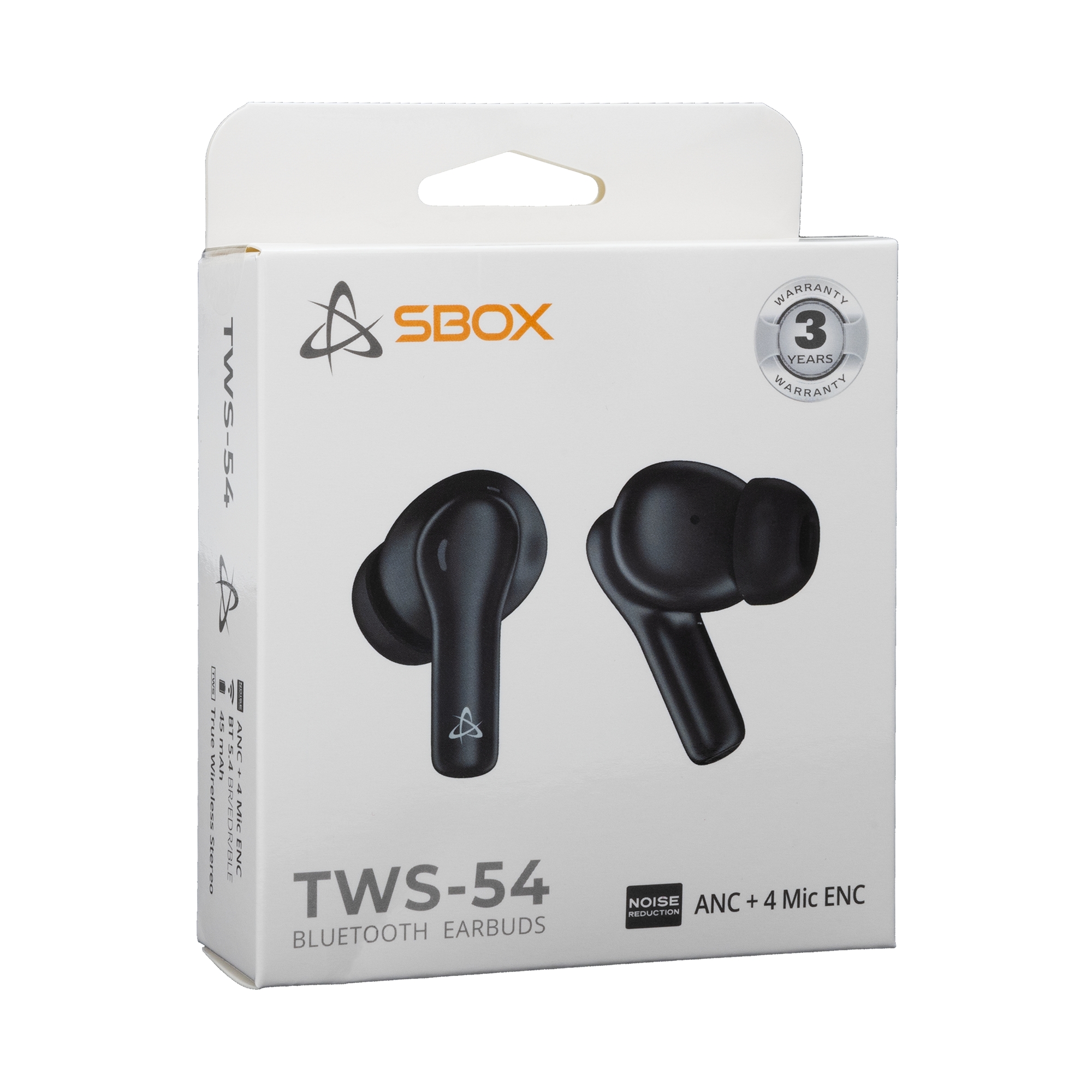 Sbox EB-TWS54 Black 3858894504480 austiņas