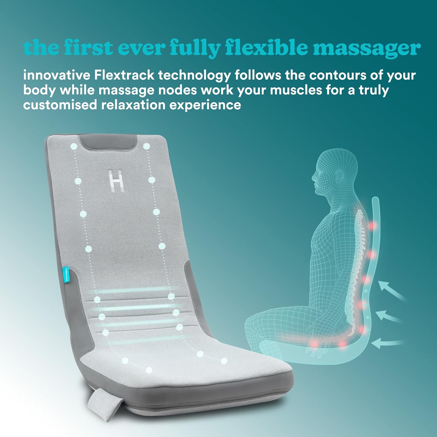 Homedics MCS-512H-EB Flex Back Cushion 5010777162738 masāžas ierīce