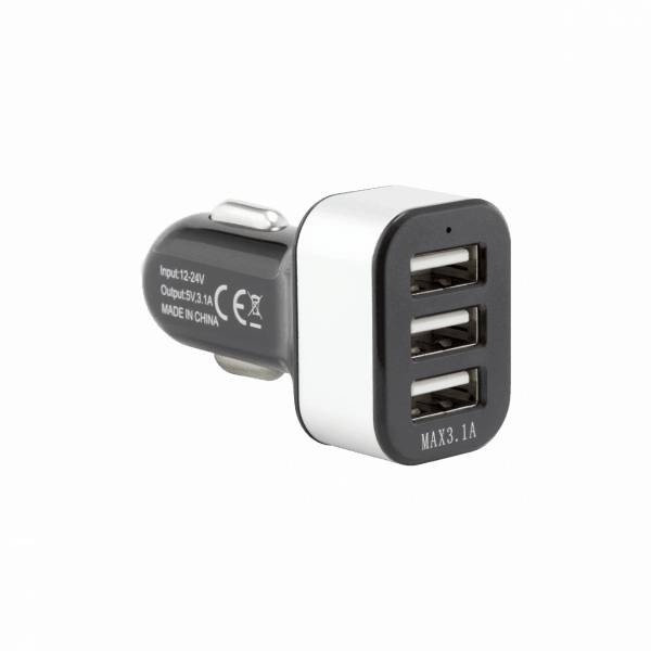 Sbox Car Charger CC-331B 3.1A black/grey 0616320536961 iekārtas lādētājs