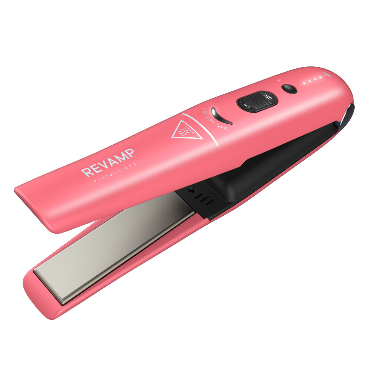 Revamp ST-1700PK-EB Progloss Liberate Cordless Ceramic Compact Hair Straightener Pink 5010777158281 Matu taisnotājs