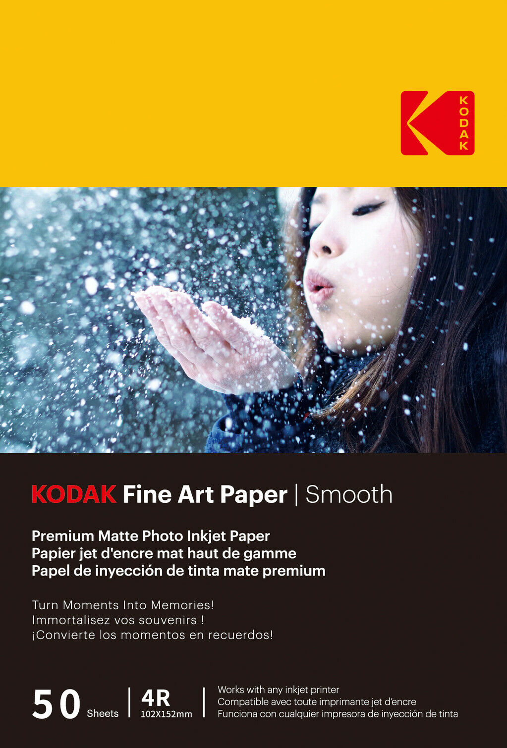 Kodak Fine Art Paper 230g Matte Coated Smooth 4/6x50 6926798910939 foto papīrs