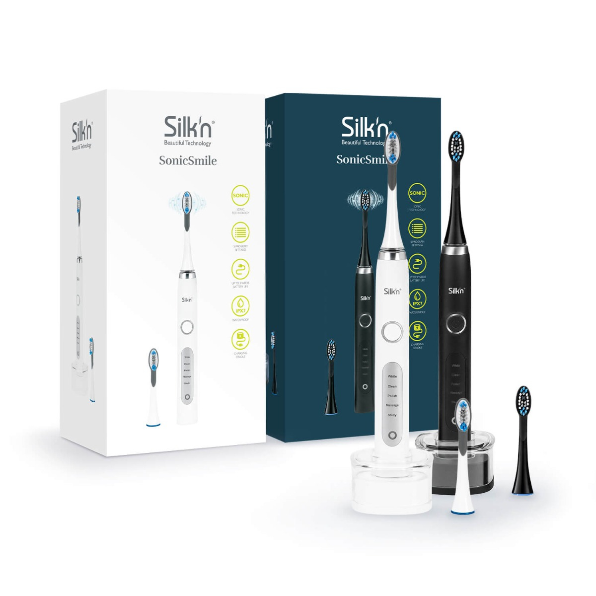 Silkn SonicSmile Duo Pack SS2PEUWZ001 8712856065660 mutes higiēnai